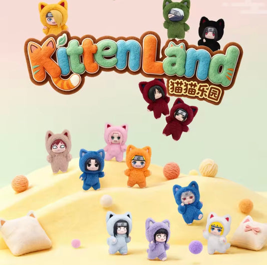 Naruto Kittenland Plush Keychain Blind Box