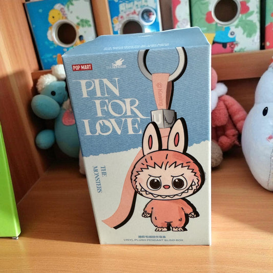 THE MONSTERS Pin for Love Series-Vinyl Plush Pendant Blind Box (A-Z)