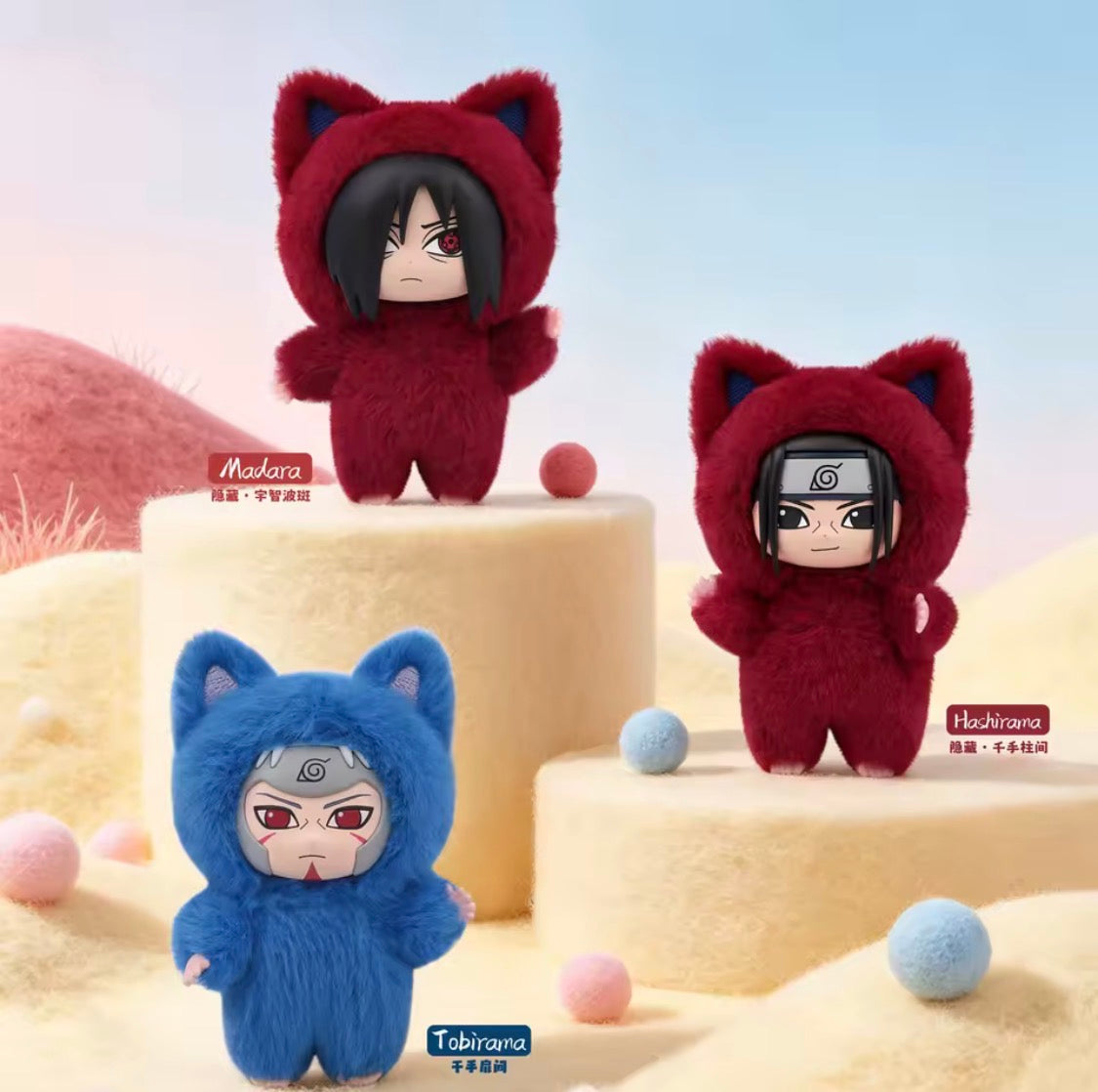 Naruto Kittenland Plush Keychain Blind Box