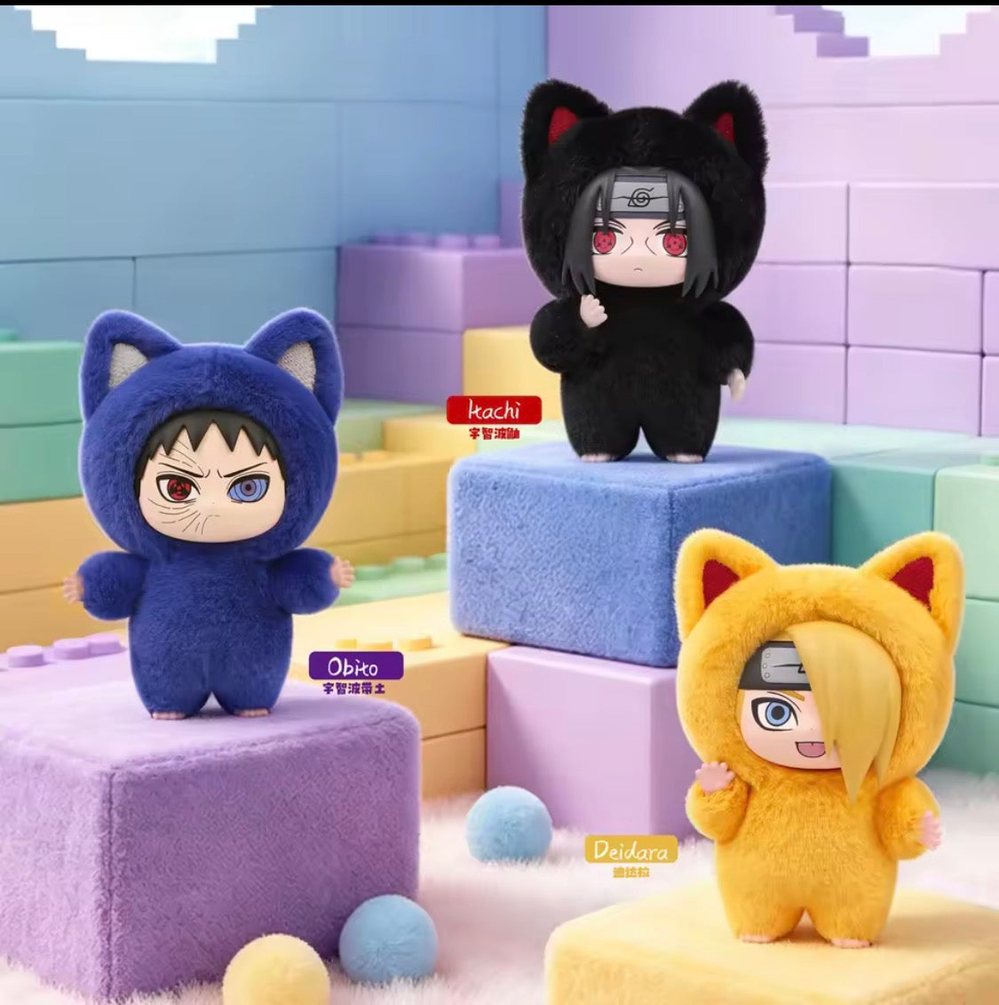 Naruto Kittenland Plush Keychain Blind Box