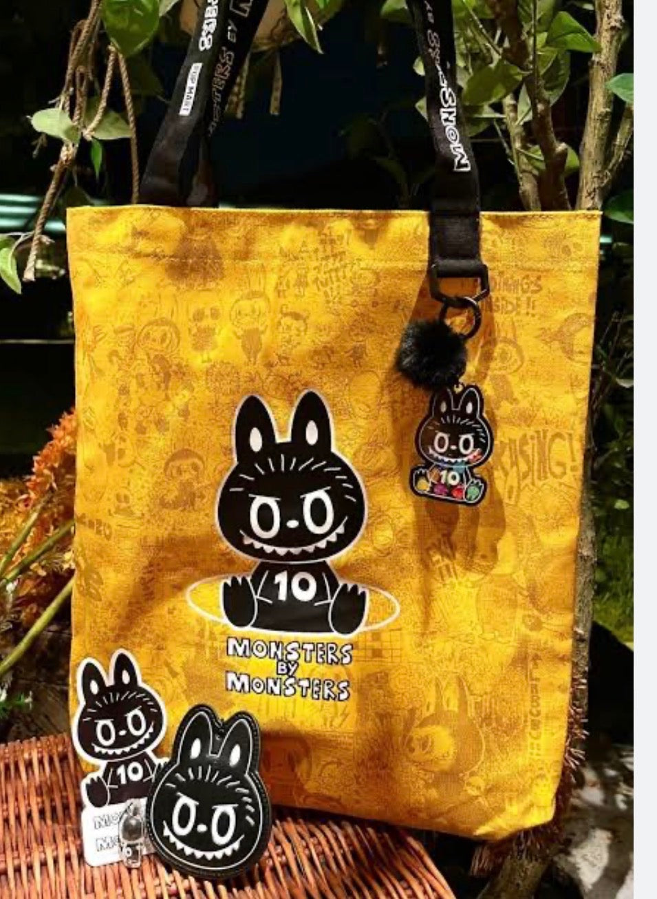 Pop Mart 10th Anniversary Tour Series Canvas Tote Bag