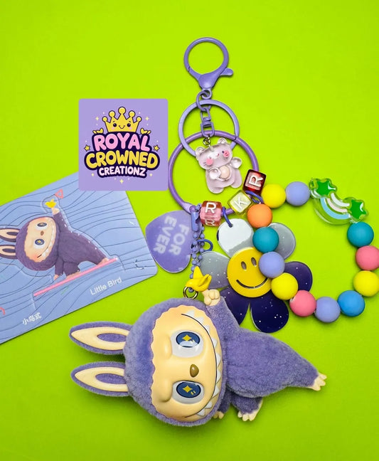 Authentic Popmart Lazy Yoga Keychain