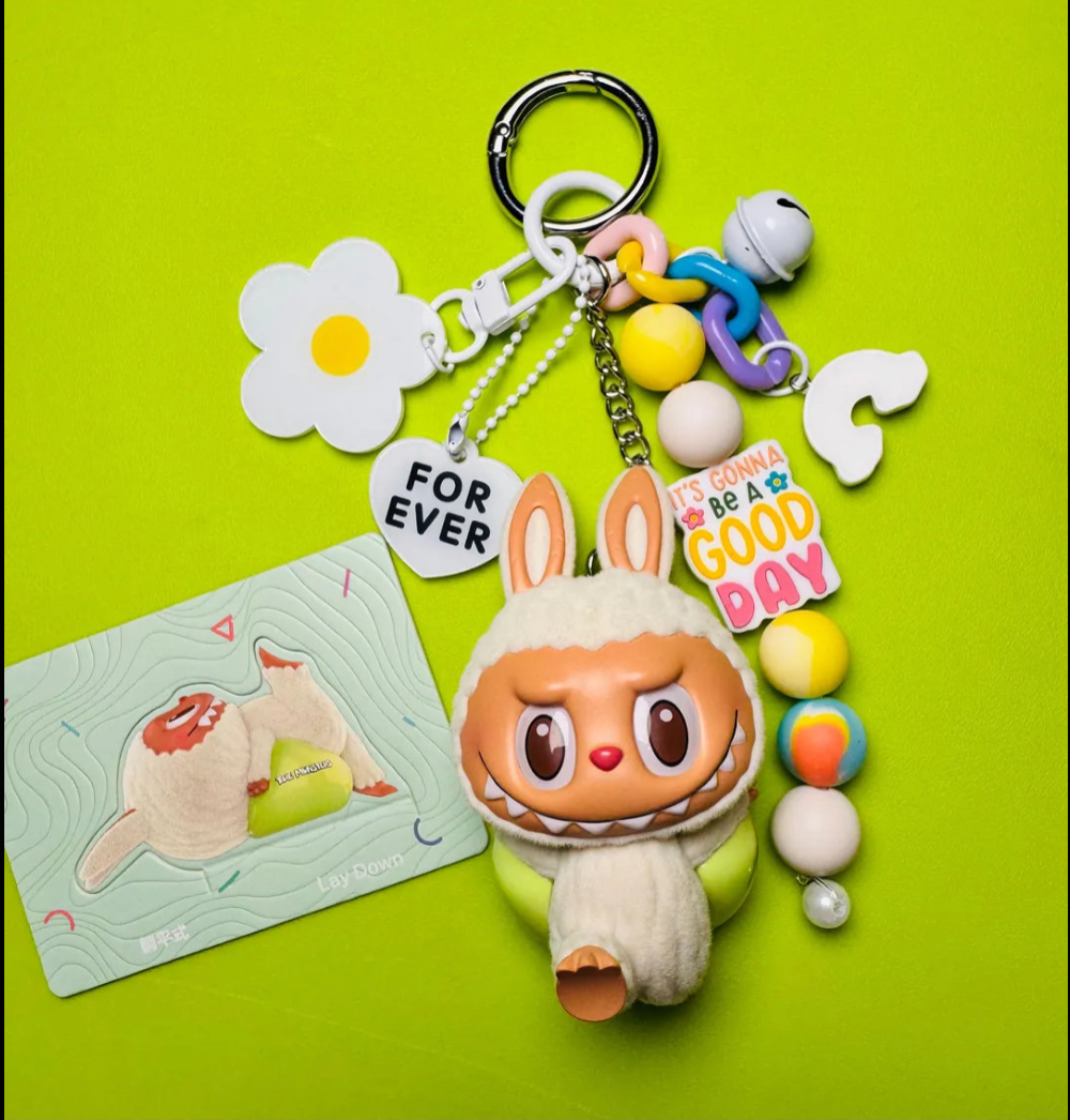 Authentic Lazy Yoga Figures Customized into a Bag Charm