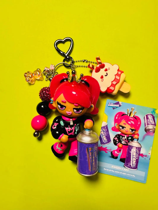 Kweenie Figure Keychain w/ Lip Balm